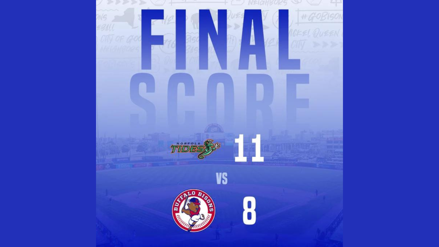 Bisons late rally against Tides falls short – All WNY