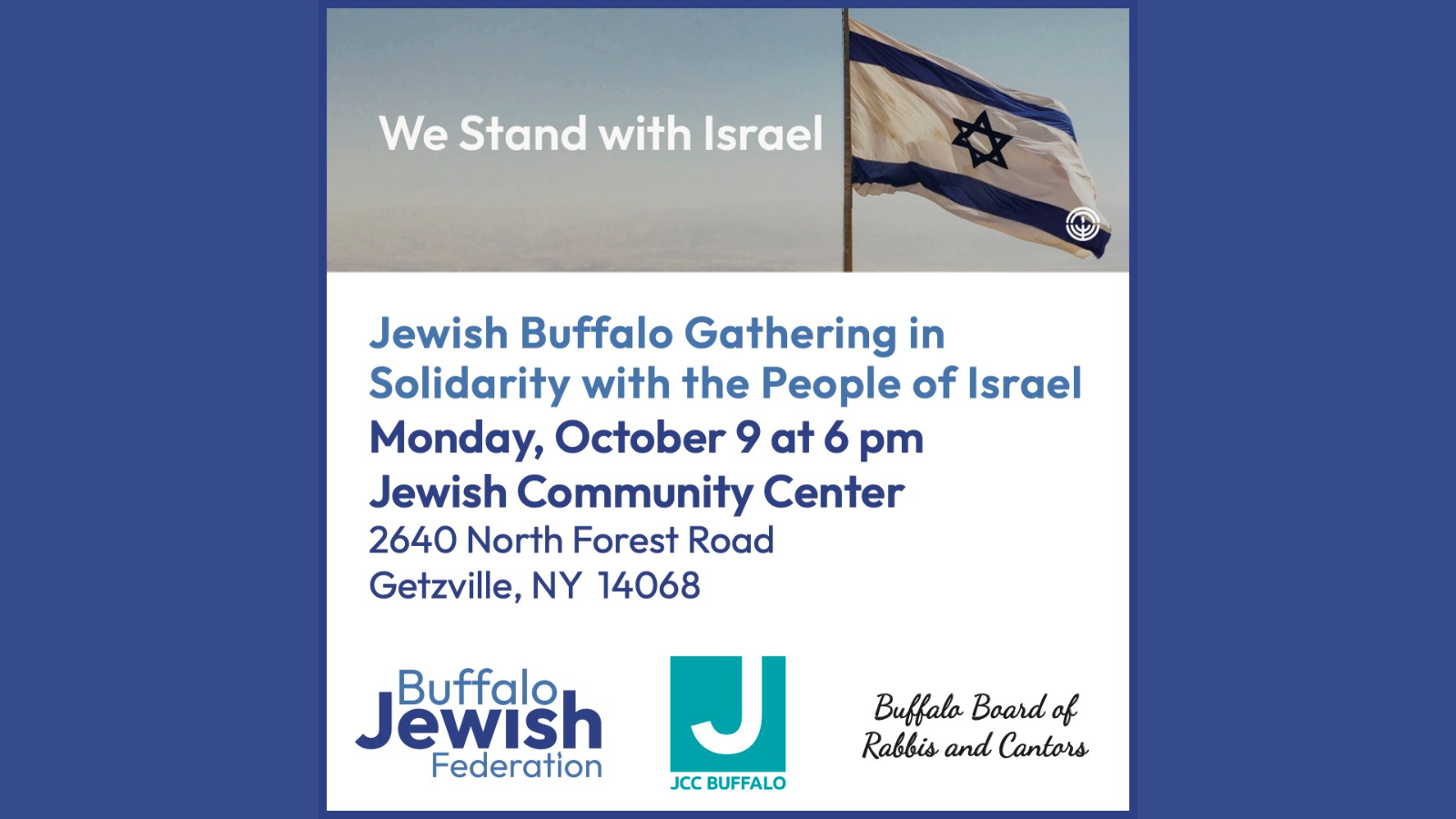 We Stand With Israel: Community Solidarity Gathering