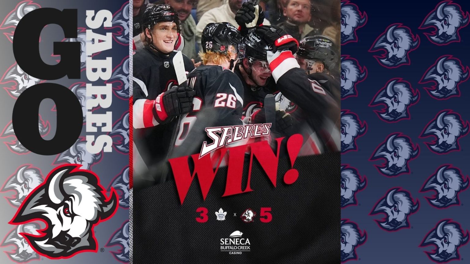 Sabres beat Leafs for fourth straight home win All WNY